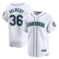 tocy S.Mariners #36 Logan Gilbert Player White Home Limited Stitched Jerseys