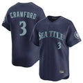 tocy S.Mariners #3 J.P. Crawford Player Navy Home Limited Stitched Jerseys