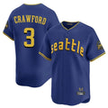 tocy S.Mariners #3 J.P. Crawford Player Royal City Connect Home Limited Stitched Jerseys