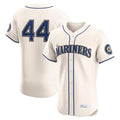 tocy S.Mariners #44 Julio Rodriguez Player Cream Home Limited Elite Stitched Jerseys