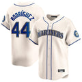 tocy S.Mariners #44 Julio Rodriguez Player Cream Home Limited Stitched Jerseys
