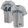 tocy S.Mariners #44 Julio Rodriguez Player Gray Home Game Stitched Jerseys