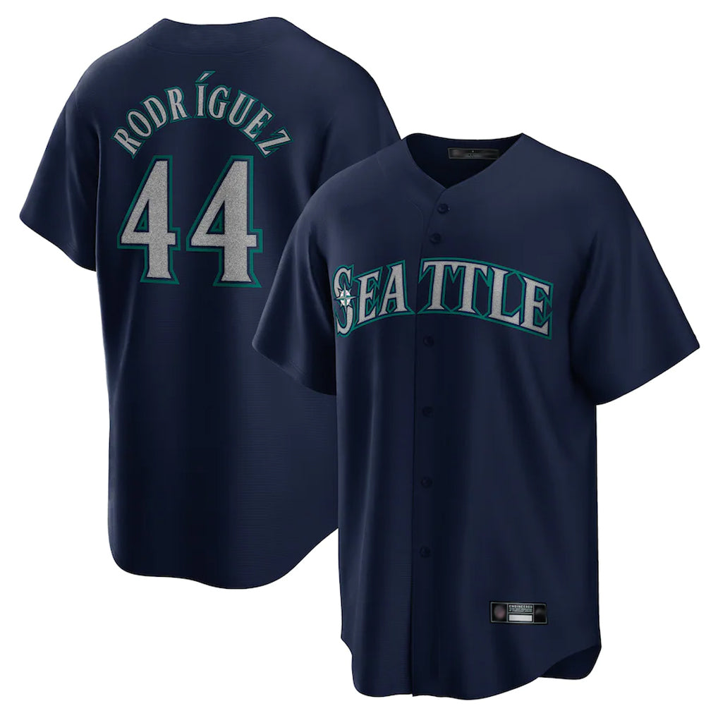 tocy S.Mariners #44 Julio Rodriguez Player Navy Home Game Stitched Jerseys