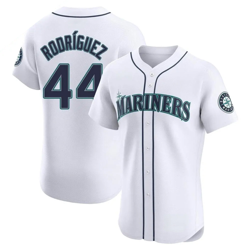 tocy S.Mariners #44 Julio Rodriguez Player White Home Limited Elite Stitched Jerseys