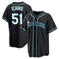 tocy S.Mariners #51 Ichiro Suzuki Player Black Fashion Home Limited Stitched Jerseys