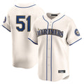 tocy S.Mariners #51 Ichiro Suzuki Player Cream Home Limited Stitched Jerseys