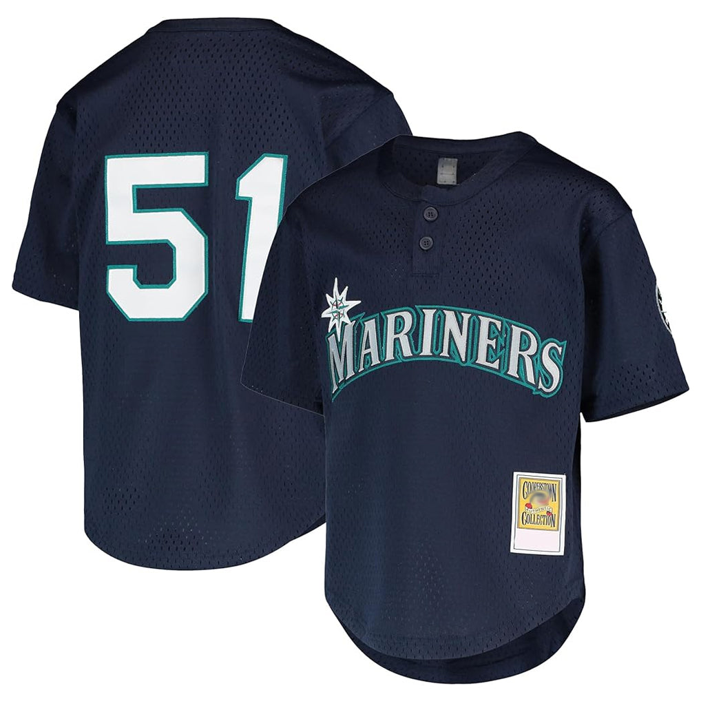 tocy S.Mariners #51 Ichiro Suzuki Player Navy Majestic Cool Base Game Stitched Jerseys