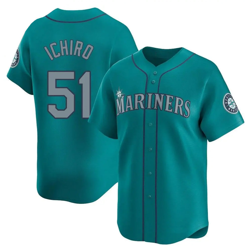 tocy S.Mariners #51 Ichiro Suzuki Player Teal Home Limited Stitched Jerseys