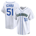 tocy S.Mariners #51 Ichiro Suzuki Player White Pitch Fashion Game Stitched Jerseys