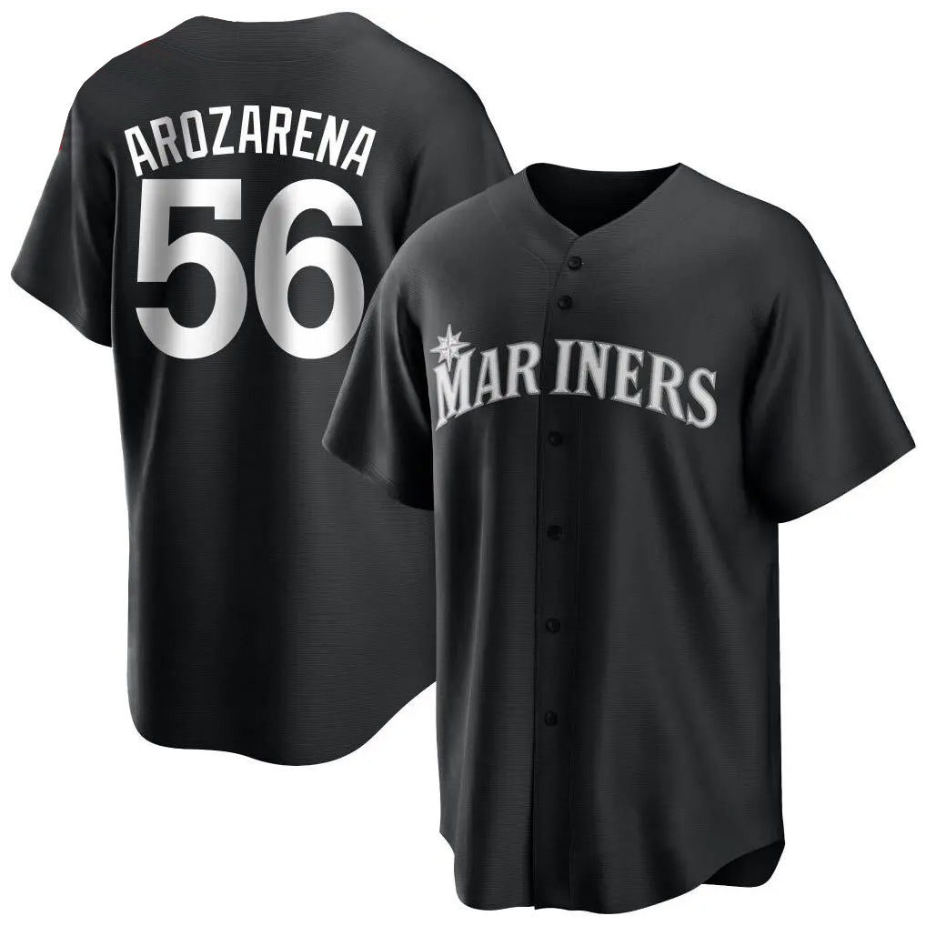 tocy S.Mariners #56 Randy Arozarena Player Black Home Limited Stitched Jerseys