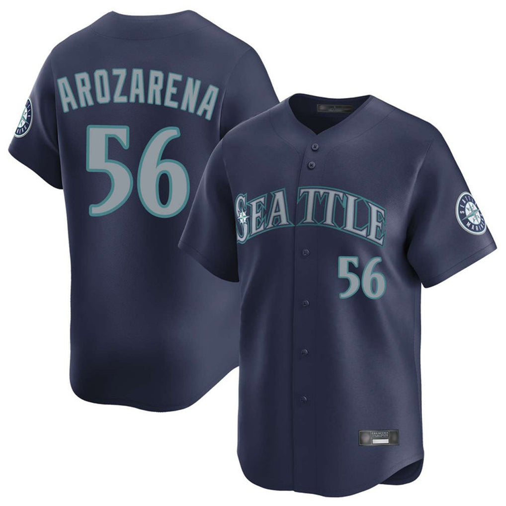 tocy S.Mariners #56 Randy Arozarena Player Navy Home Limited Stitched Jerseys