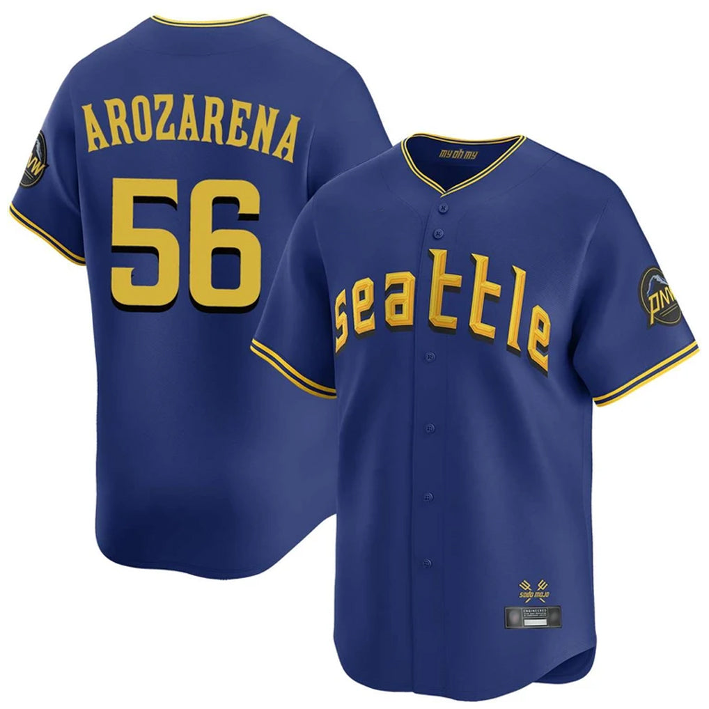 tocy S.Mariners #56 Randy Arozarena Player Royal City Connect Home Limited Stitched Jerseys