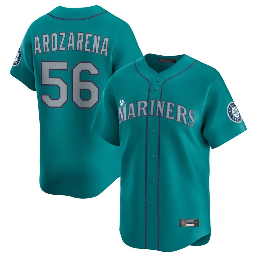 tocy S.Mariners #56 Randy Arozarena Player Teal Home Limited Stitched Jerseys