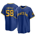 tocy S.Mariners #58 Luis Castillo Player Royal City Connect Home Game Stitched Jerseys