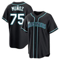 tocy S.Mariners #75 Andres Munoz Player Black Fashion Home Limited Stitched Jerseys