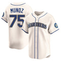 tocy S.Mariners #75 Andres Munoz Player Cream Home Limited Stitched Jerseys