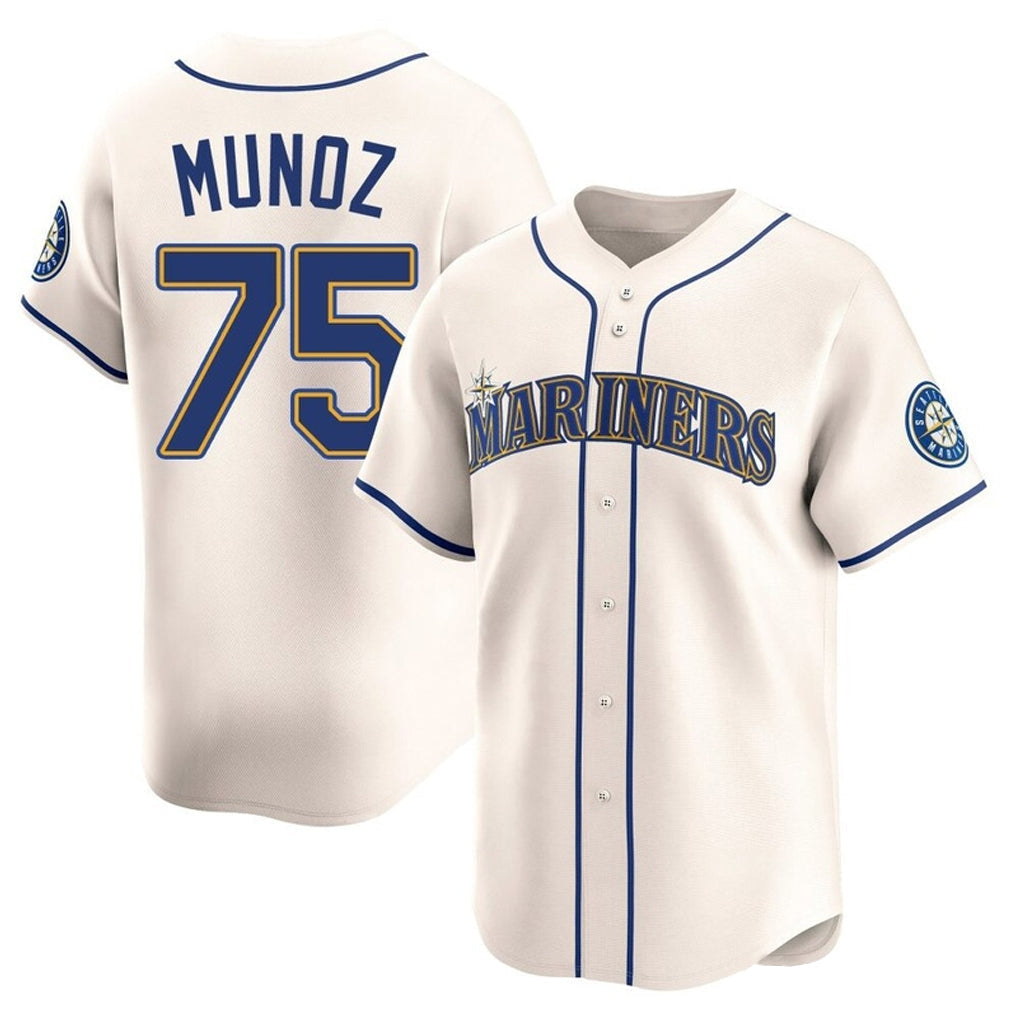 tocy S.Mariners #75 Andres Munoz Player Cream Home Limited Stitched Jerseys