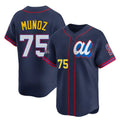 tocy S.Mariners #75 Andres Munoz Player Navy Limited American League All-Star Edition Stitched Jerseys