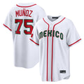 tocy S.Mariners #75 Andres Munoz Player White 2026 World Classic Home Limited Stitched Jerseys