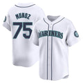 tocy S.Mariners #75 Andres Munoz Player White Home Limited Stitched Jerseys