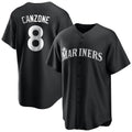 tocy S.Mariners #8 Dominic Canzone Player Black Home Limited Stitched Jerseys
