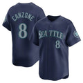 tocy S.Mariners #8 Dominic Canzone Player Navy Home Limited Stitched Jerseys