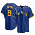 tocy S.Mariners #8 Dominic Canzone Player Royal City Connect Home Game Stitched Jerseys