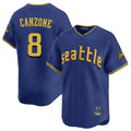 tocy S.Mariners #8 Dominic Canzone Player Royal City Connect Home Limited Stitched Jerseys