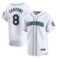 tocy S.Mariners #8 Dominic Canzone Player White Home Limited Stitched Jerseys