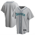 tocy S.Mariners Blank Player Gray Home Game Stitched Jerseys