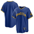 tocy S.Mariners Blank Player Royal City Connect Home Game Stitched Jerseys