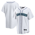 tocy S.Mariners Blank Player White Home Game Stitched Jerseys