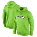 Tocy S.Seahawks Green LOGO Pullover Hoodies Game Blank Player Stitched Jerseys