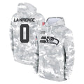 Tocy S.Seahawks #0 DeMarcus Lawrence Player Arctic Camo Limited Salute to Service Pullover Hoodies Game Stitched Jerseys