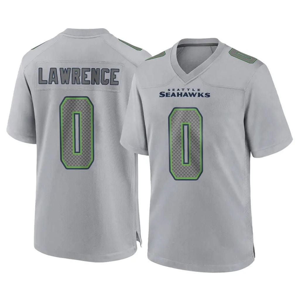 Tocy S.Seahawks #0 DeMarcus Lawrence Player Gray Atmosphere Fashion Home Game Stitched Jerseys