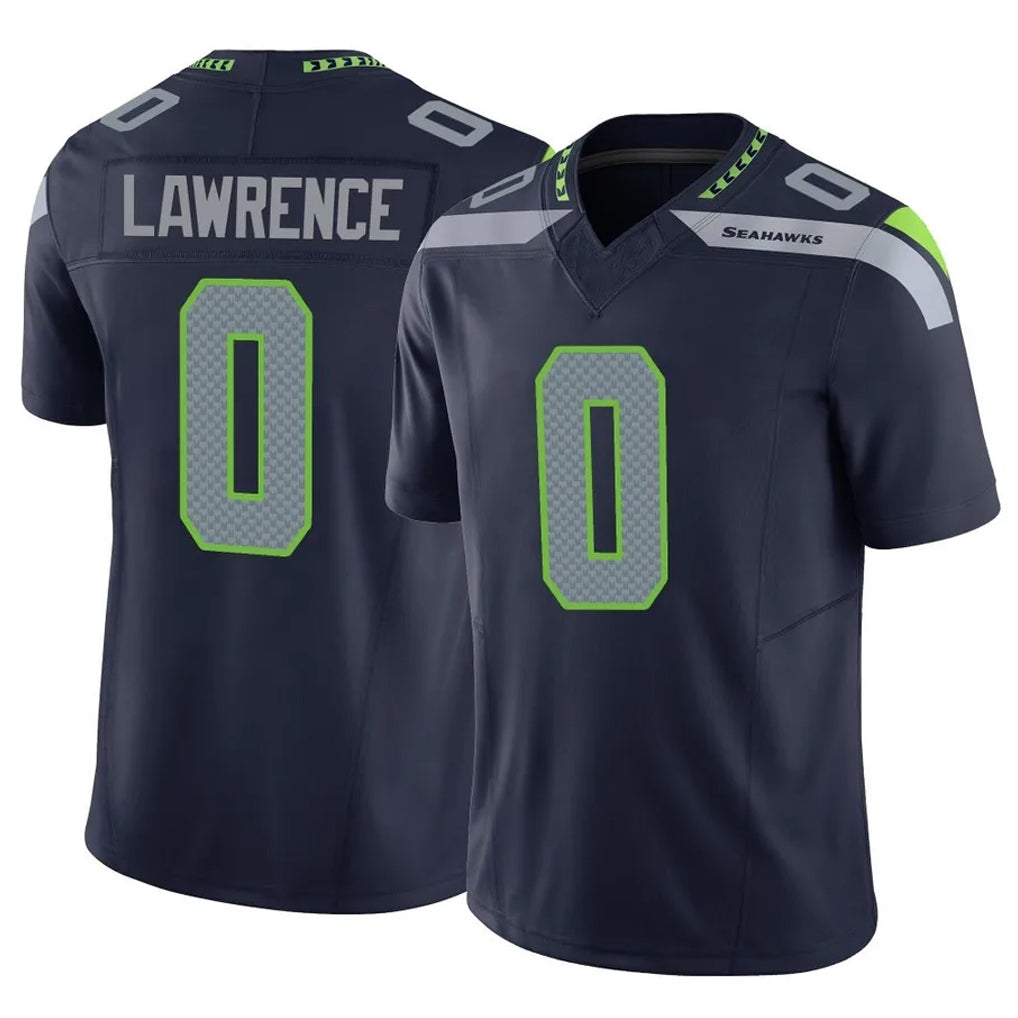 Tocy S.Seahawks #0 DeMarcus Lawrence Player Navy Limited Vapor F.U.S.E. Home Game Stitched Jerseys