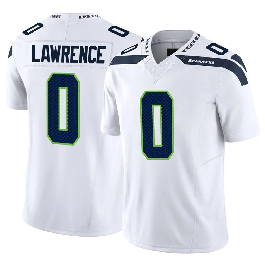 Tocy S.Seahawks #0 DeMarcus Lawrence Player White Limited Vapor F.U.S.E. Home Game Stitched Jerseys