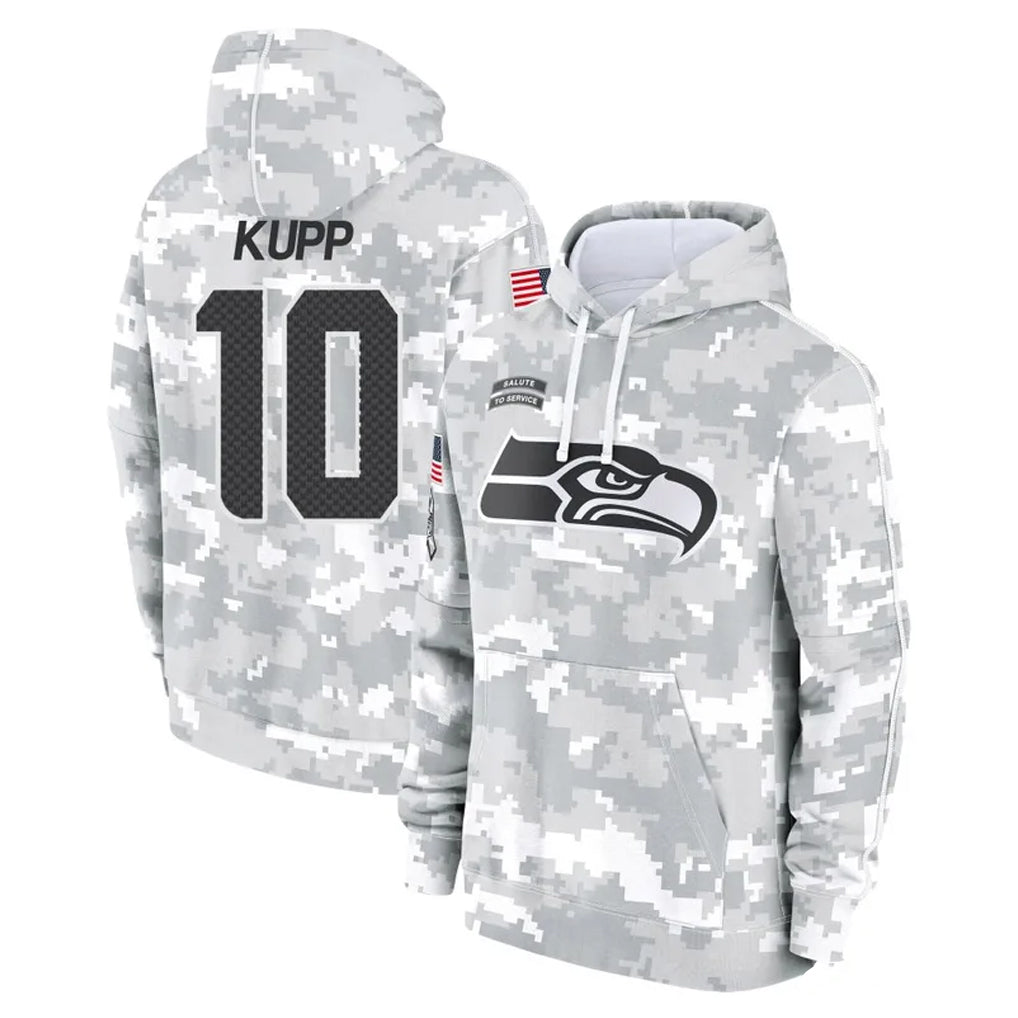 Tocy S.Seahawks #10 Cooper Kupp Player Arctic Camo Limited Salute to Service Pullover Hoodies Game Stitched Jerseys