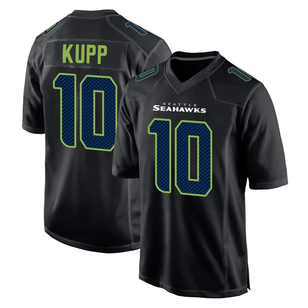 Tocy S.Seahawks #10 Cooper Kupp Player Black Limited Fashion Home Game Stitched Jerseys