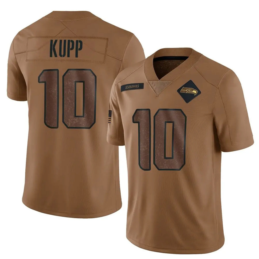 tocy S.Seahawks #10 Cooper Kupp Player Brown Salute To Service Limited Stitched Jerseys