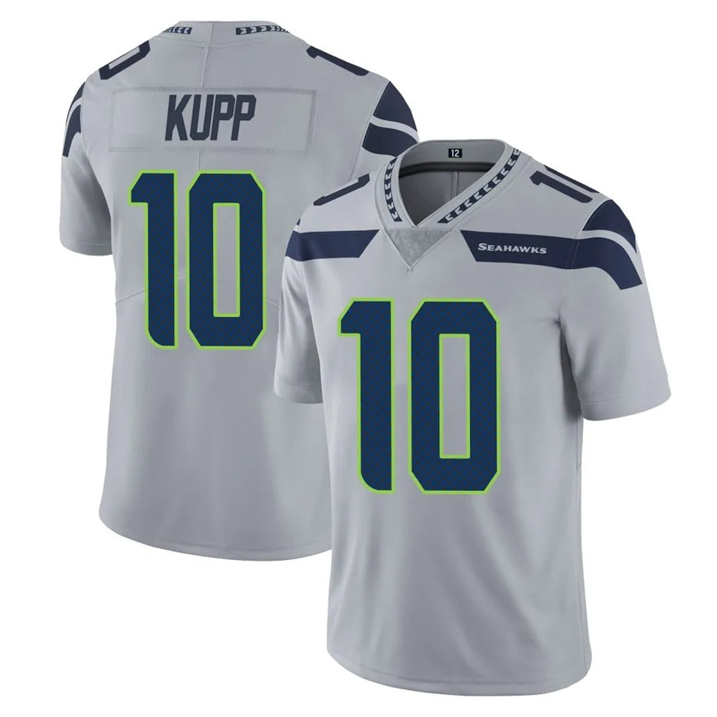 Tocy S.Seahawks #10 Cooper Kupp Player Gray Limited Vapor Untouchable Home Game Stitched Jerseys
