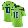 Tocy S.Seahawks #10 Cooper Kupp Player Green Limited Color Rush Home Game Stitched Jerseys