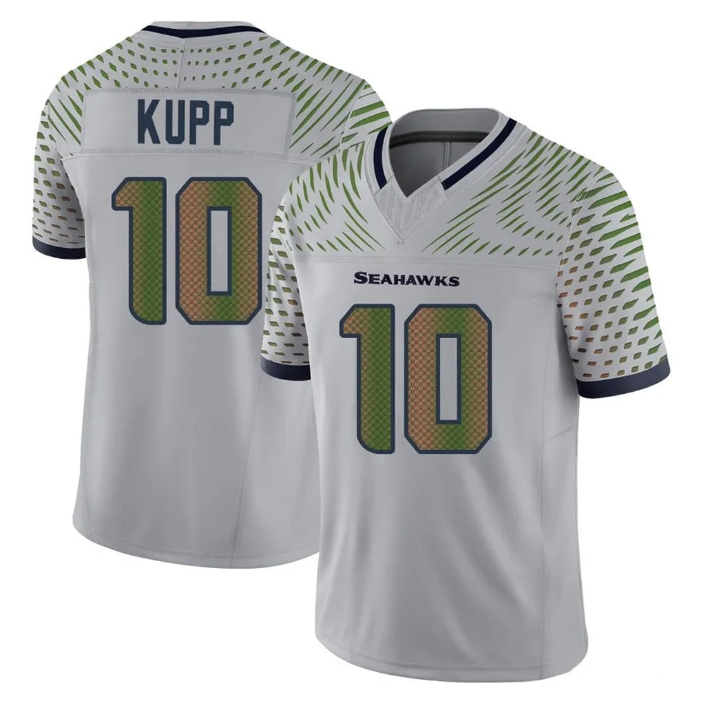Tocy S.Seahawks #10 Cooper Kupp Player Grey Limited 2025 Rivalries Collection Home Game Stitched Jerseys