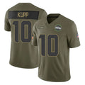 Tocy S.Seahawks #10 Cooper Kupp Player Olive 2025 Salute To Service Limited Home Game Stitched Jerseys