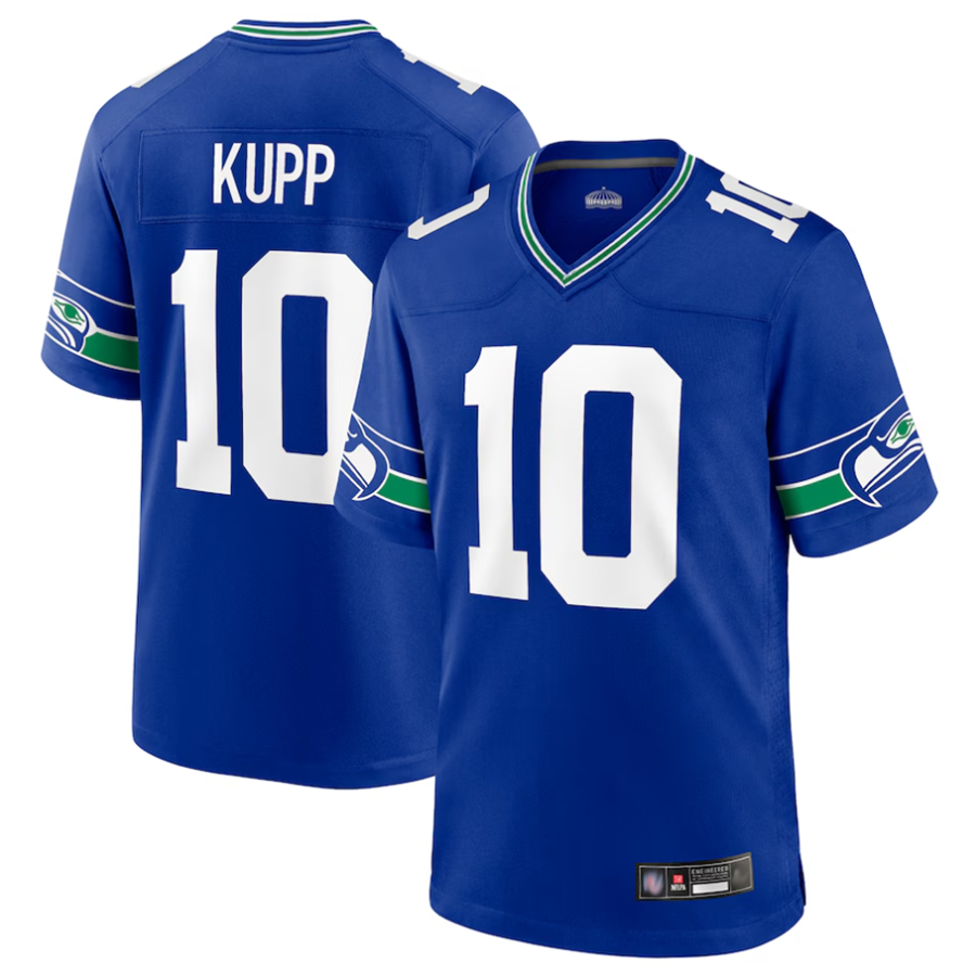tocy S.Seahawks #10 Cooper Kupp Player Royal Game Stitched Jerseys