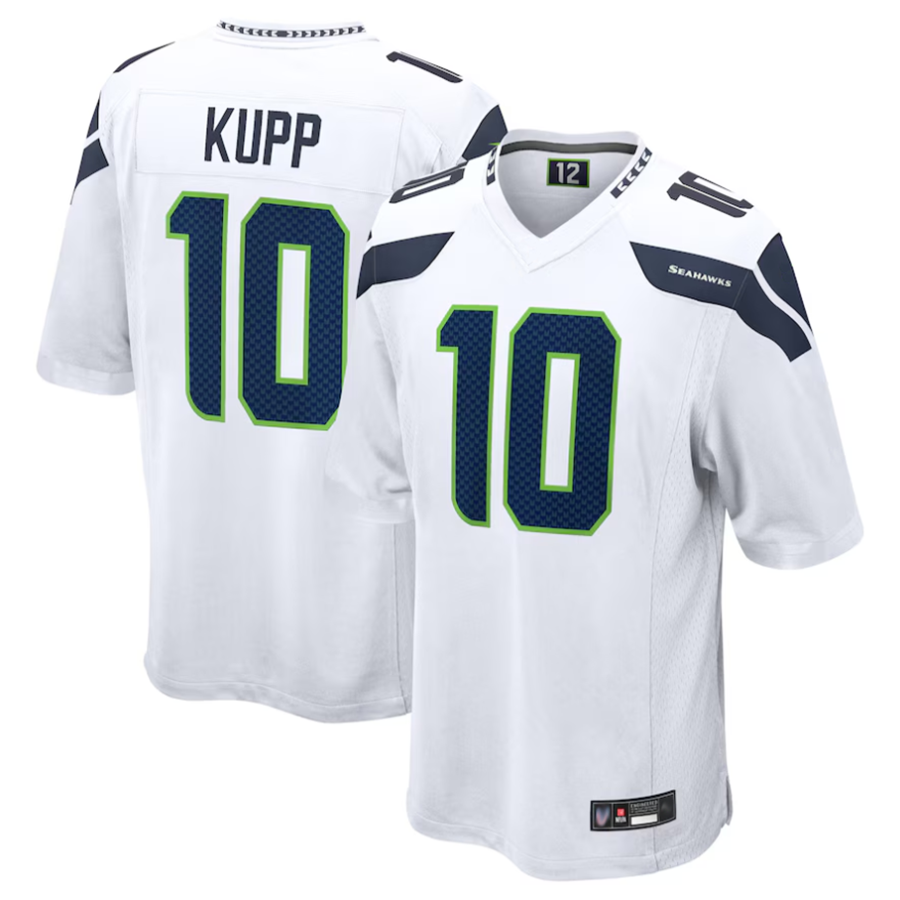tocy S.Seahawks #10 Cooper Kupp Player White Replica Game Stitched Jerseys