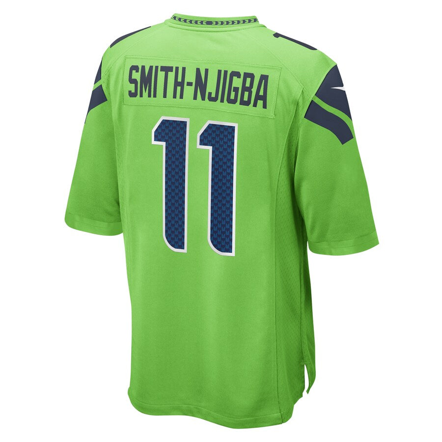 tocy S.Seahawks #11 Jaxon Smith-Njigba Neon Green Game Stitched Jerseys