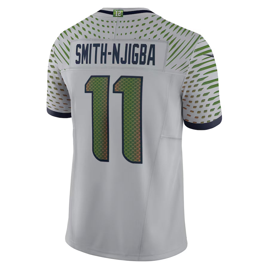 tocy S.Seahawks #11 Jaxon Smith-Njigba Player Grey Rivalries Collection Limited Stitched Jerseys