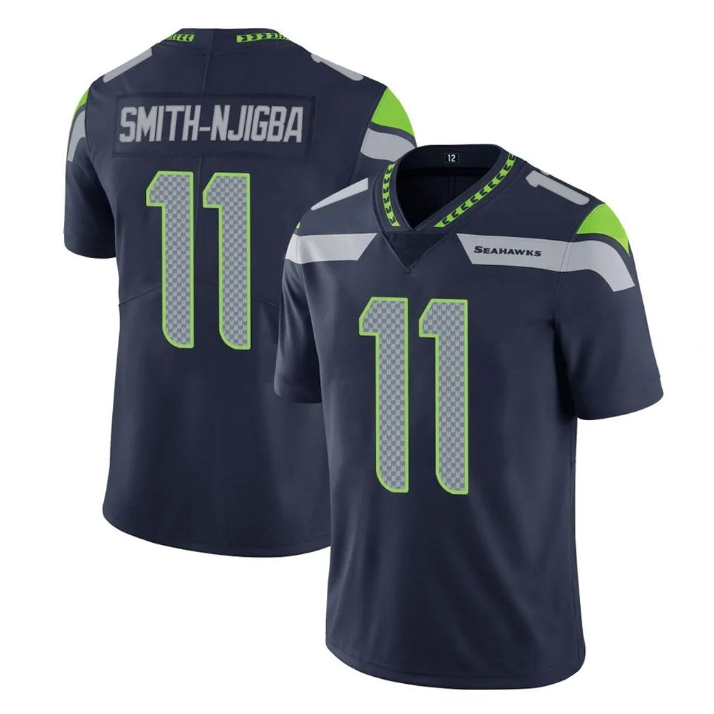 Tocy S.Seahawks #11 Jaxon Smith-Njigba Player Navy Limited Vapor Untouchable Home Game Stitched Jerseys