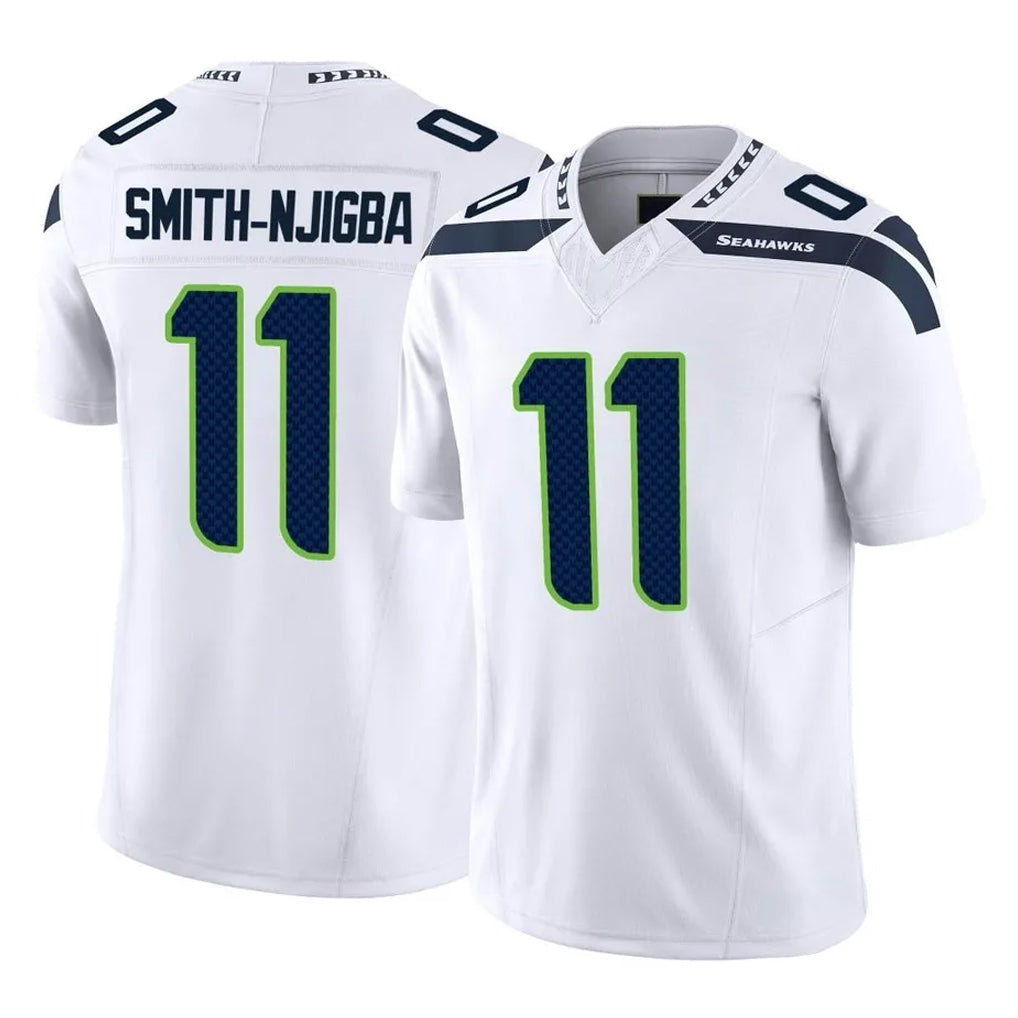 Tocy S.Seahawks #11 Jaxon Smith-Njigba Player White Limited Vapor F.U.S.E. Home Game Stitched Jerseys